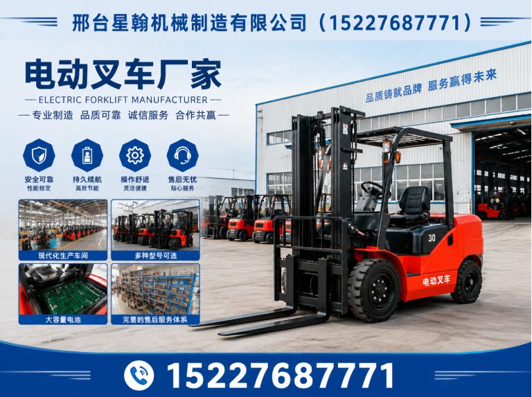 平乡县锂电电动叉车展示图